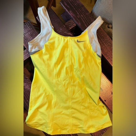 Nike Women's Yellow Tank Top, small - Picture 2 of 4